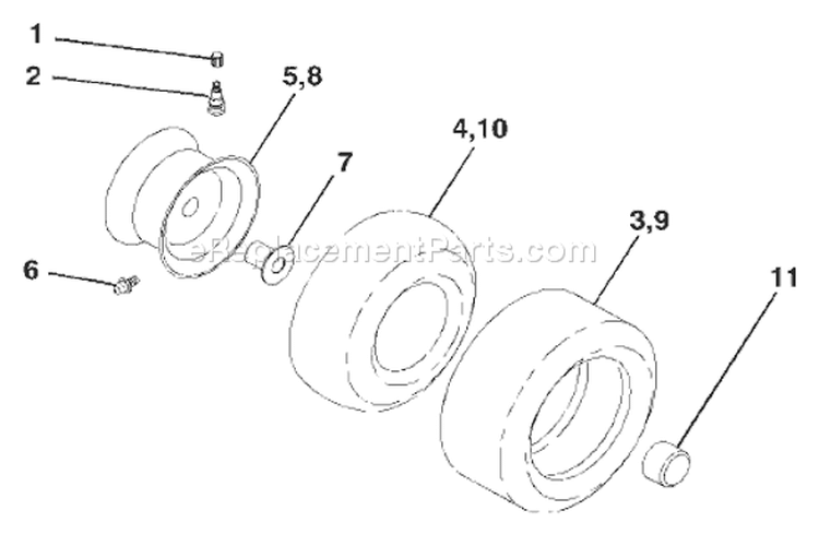 Page J Diagram and Parts List for 1542XPB YTH  954567253 -2001-11 Husqvarna Lawn Tractor