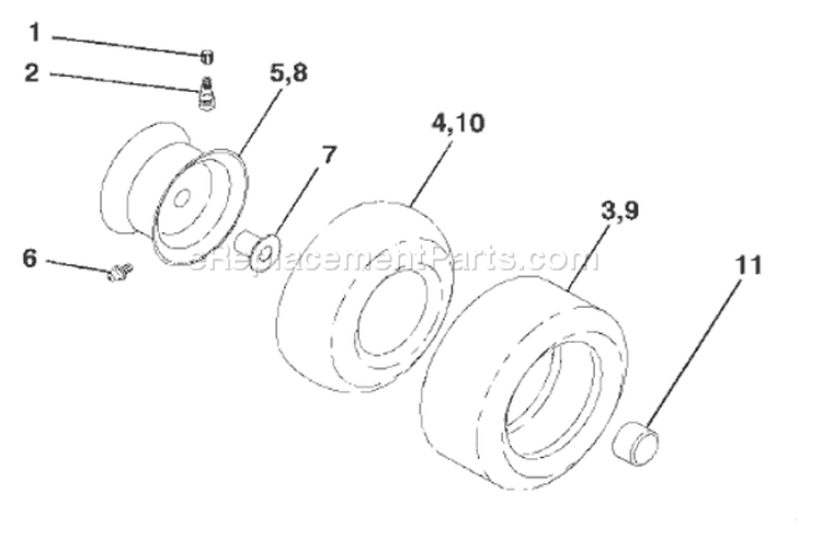 Page J Diagram and Parts List for 1542XPC YTH  954567253 -2001-12 Husqvarna Lawn Tractor