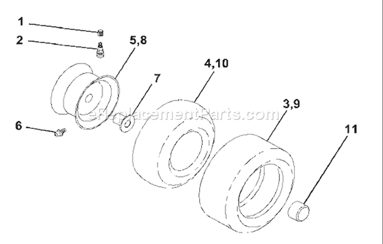 Page J Diagram and Parts List for 1542XPD YTH  954567253 -2001-12 Husqvarna Lawn Tractor