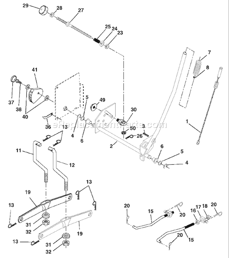 Page G Diagram and Parts List for 1542XPE YTH  954567253 -2002-02 Husqvarna Lawn Tractor