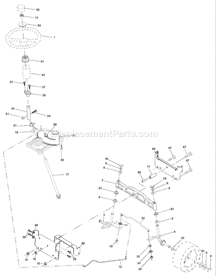Page I Diagram and Parts List for 1542XPE YTH  954567253 -2002-02 Husqvarna Lawn Tractor