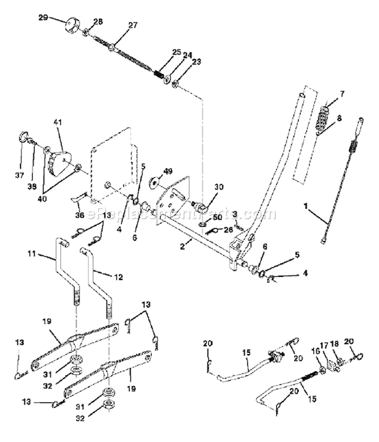 Page G Diagram and Parts List for 1542XPG YTH  954567253 -2003-03 Husqvarna Lawn Tractor