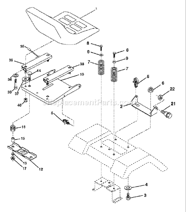 Page H Diagram and Parts List for 1542XPG YTH  954567253 -2003-03 Husqvarna Lawn Tractor