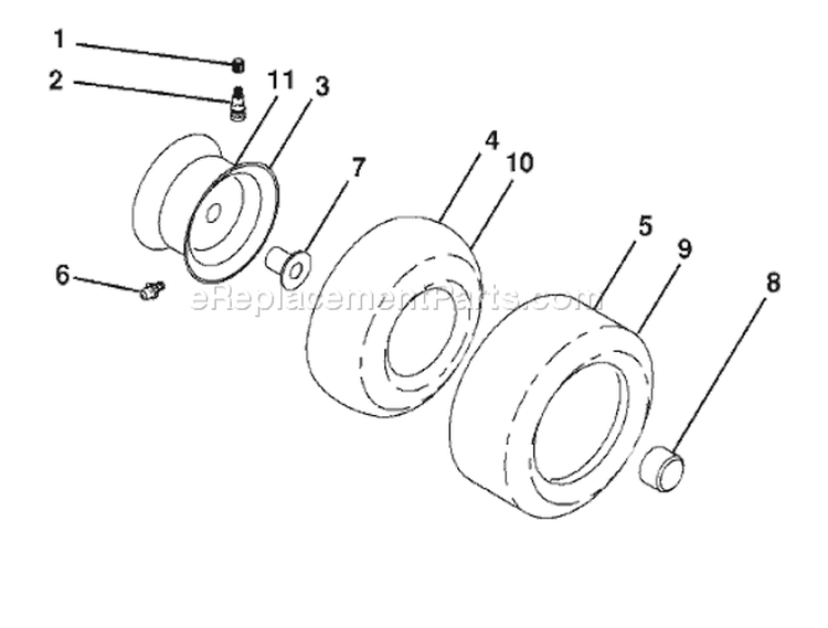 Page J Diagram and Parts List for 1542XPT YTH  96043000604 -2008-01 Husqvarna Lawn Tractor