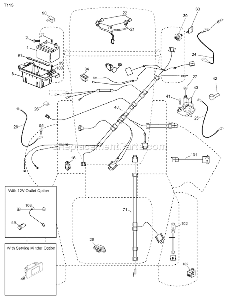 Page D Diagram and Parts List for 1542XPT YTH  96043000604 -2008-01 Husqvarna Lawn Tractor