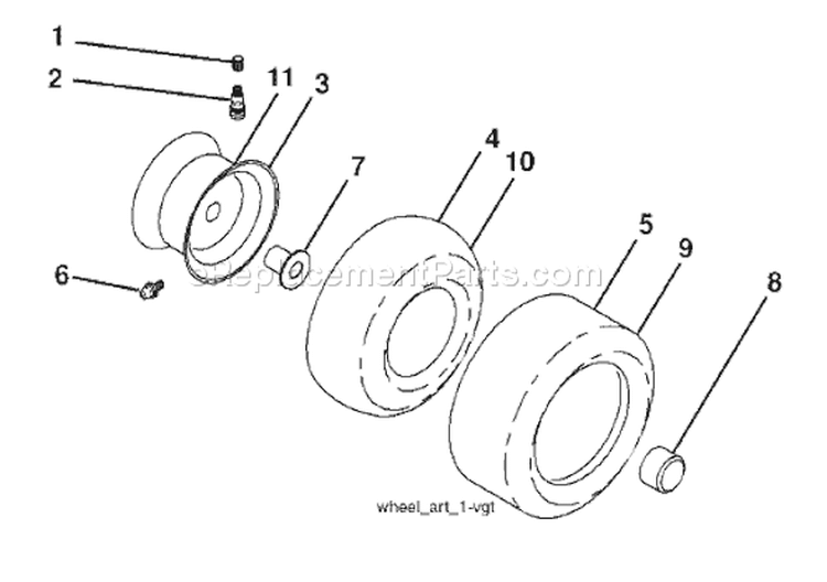 Page J Diagram and Parts List for 1542XPT YTH  CA -96043005100 -2007-12 Husqvarna Lawn Tractor