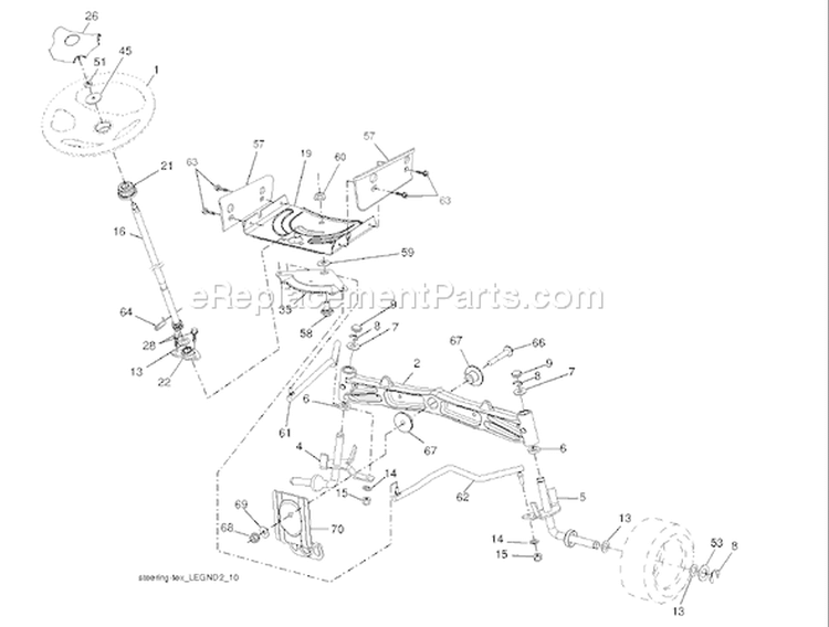 Page I Diagram and Parts List for 1542XPT YTH  CA -96043005100 -2007-12 Husqvarna Lawn Tractor