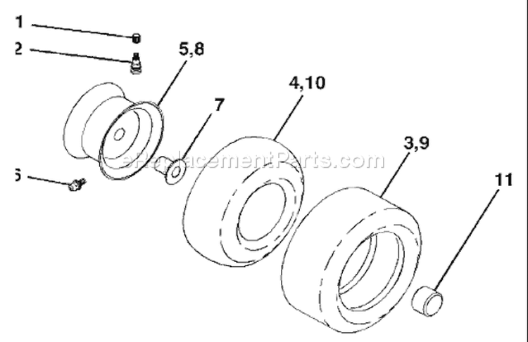 Page J Diagram and Parts List for 1542XP YTH  2003-10 Husqvarna Lawn Tractor