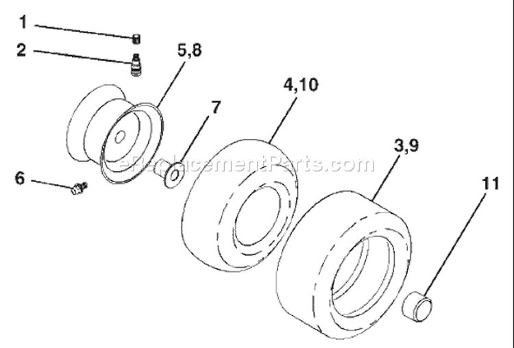 Page J Diagram and Parts List for 1542XP YTH  96013000100 -2005-01 Husqvarna Lawn Tractor