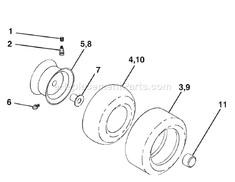 Page J Diagram and Parts List for 1542XP YTH  96013000101 -2005-01 Husqvarna Lawn Tractor