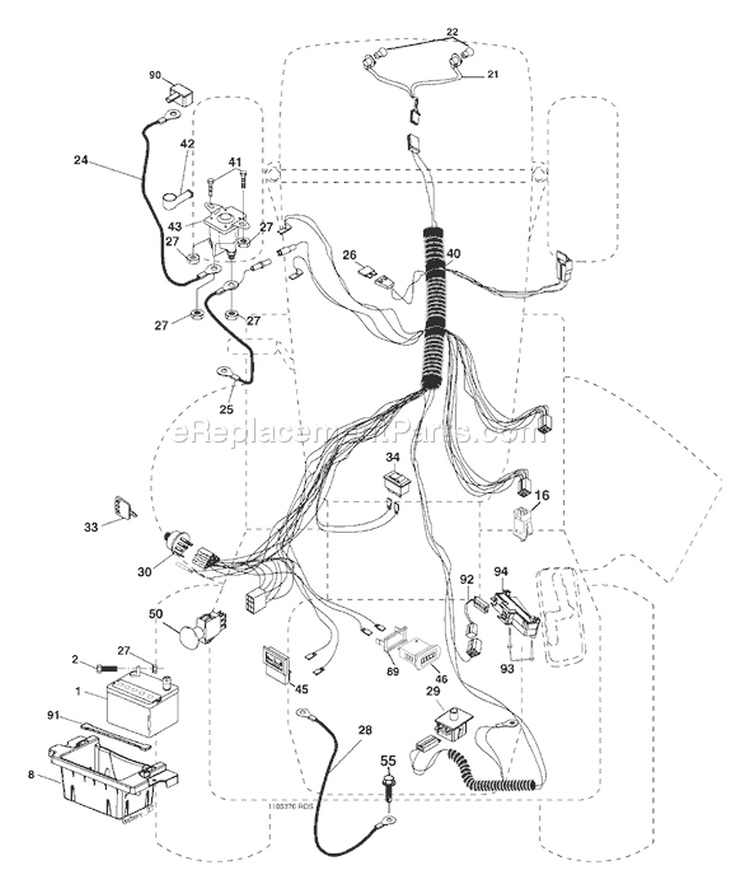 Page D Diagram and Parts List for 1542XP YTH  96013000101 -2005-01 Husqvarna Lawn Tractor