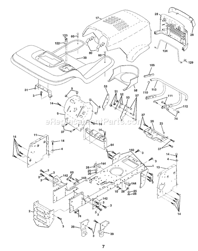 Page A Diagram and Parts List for 160 YTH  1997-11 Husqvarna Lawn Tractor