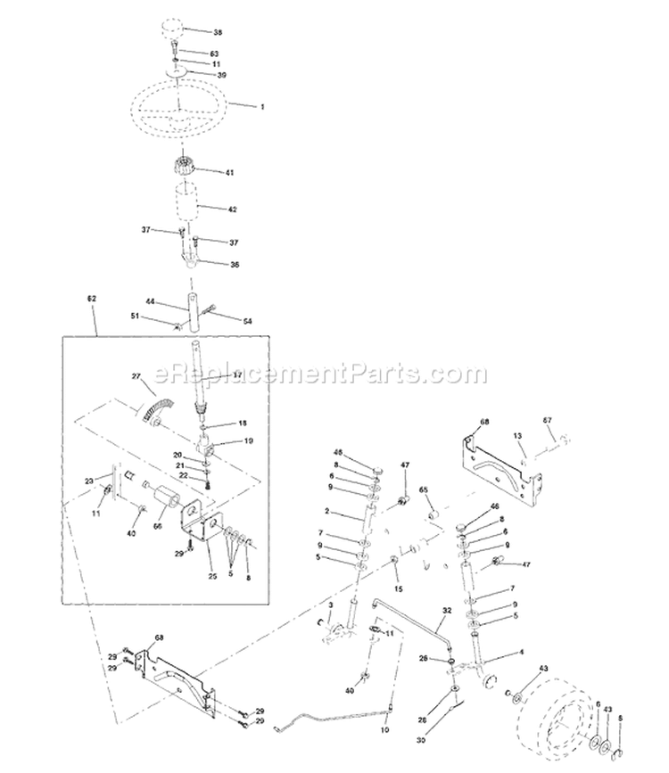 Page J Diagram and Parts List for 160 YTH  1997-11 Husqvarna Lawn Tractor
