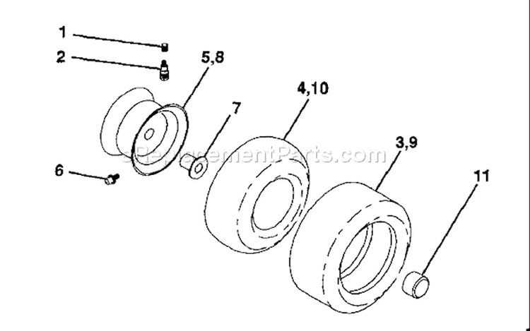 Page K Diagram and Parts List for 160 YTH  1997-11 Husqvarna Lawn Tractor