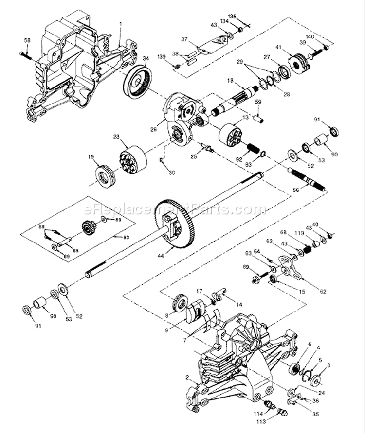 Page F Diagram and Parts List for 160 YTH  1997-11 Husqvarna Lawn Tractor