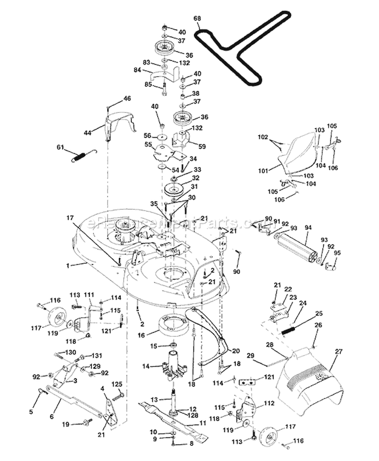 Page G Diagram and Parts List for 160 YTH  1997-11 Husqvarna Lawn Tractor