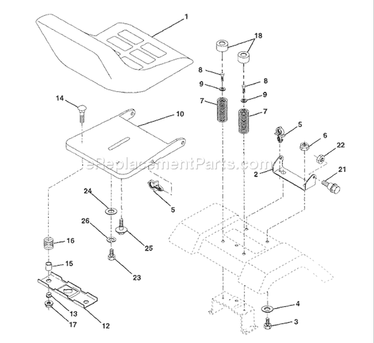 Page I Diagram and Parts List for 160 YTH  1997-11 Husqvarna Lawn Tractor
