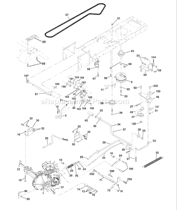Page C Diagram and Parts List for 1746 YTH  YTHK  B -954568533 -2002-02 Husqvarna Lawn Tractor