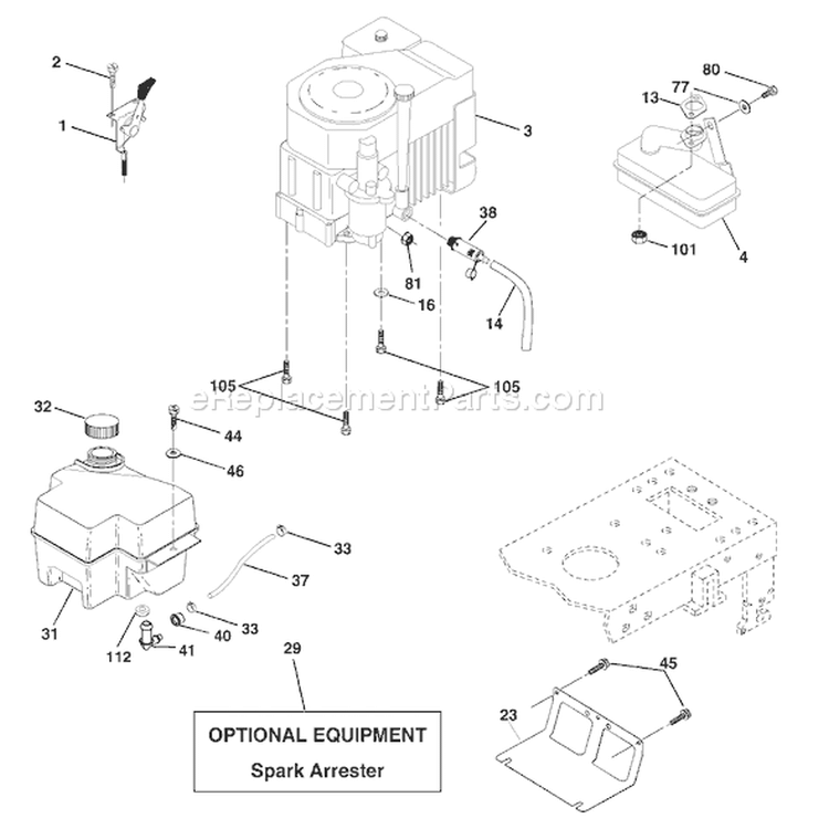 Page E Diagram and Parts List for 1746 YTH  YTHK  B -954568533 -2002-02 Husqvarna Lawn Tractor