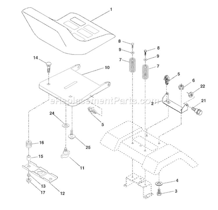 Page H Diagram and Parts List for 1746 YTH  YTHK  B -954568533 -2002-02 Husqvarna Lawn Tractor