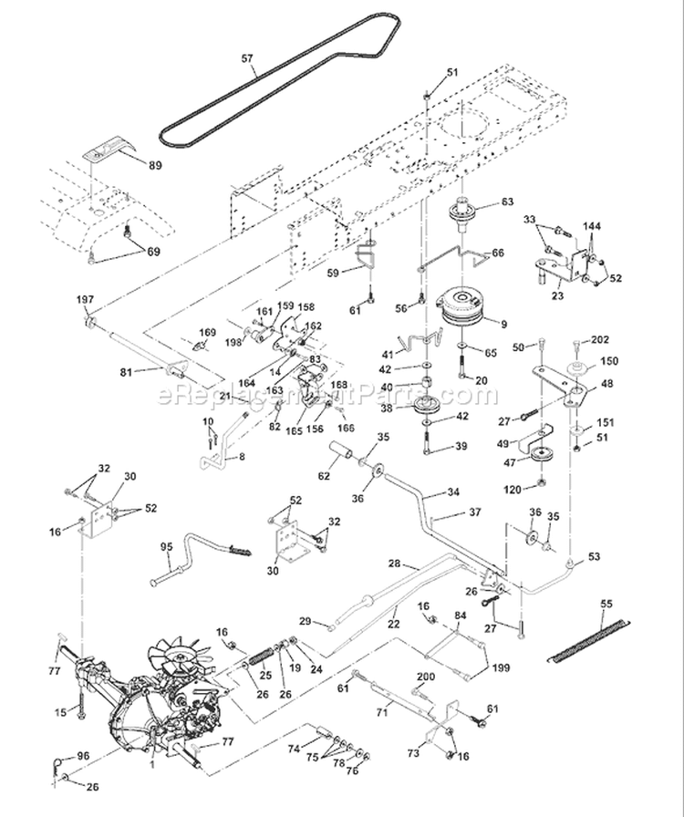 Page C Diagram and Parts List for 1746B YTH  954567055 -2001-01 Husqvarna Lawn Tractor