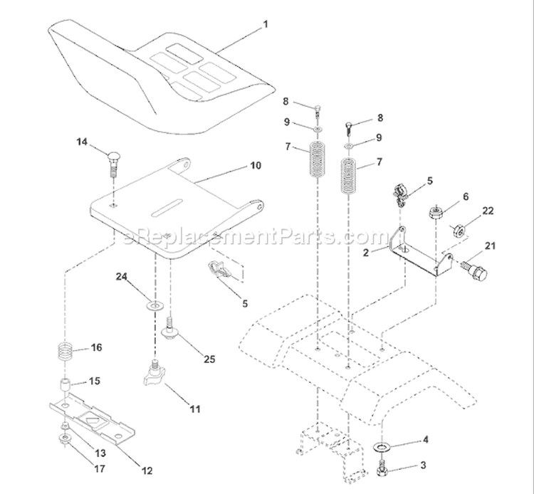 Page H Diagram and Parts List for 1746B YTH  954567055 -2001-01 Husqvarna Lawn Tractor
