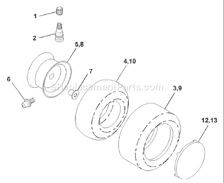 Page K Diagram and Parts List for 180 YTH  954001082A -1994-07 Husqvarna Lawn Tractor