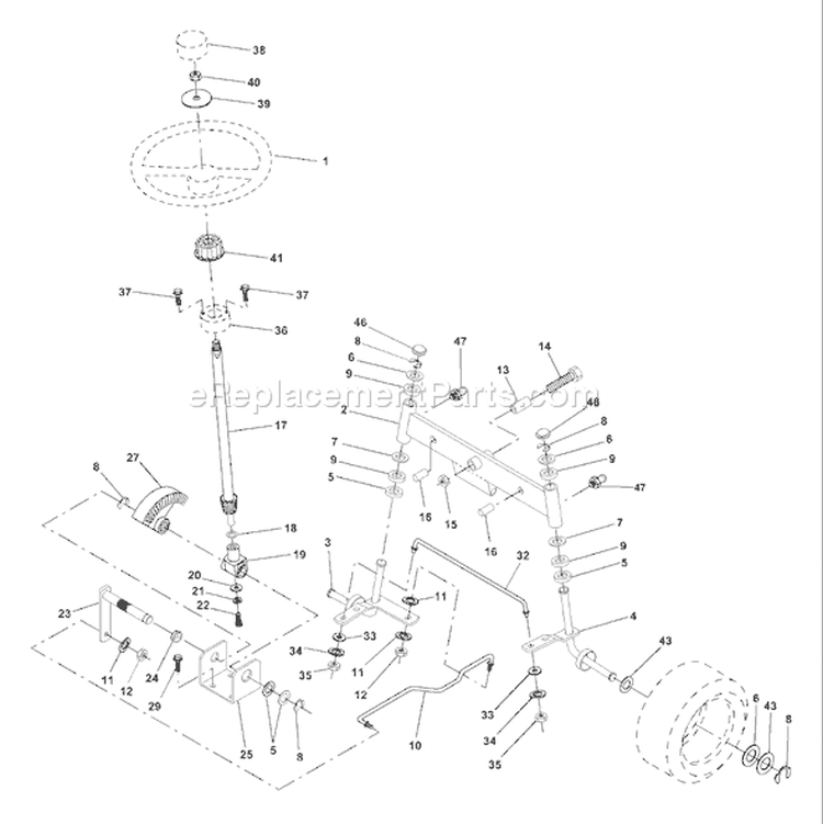 Page I Diagram and Parts List for 180 YTH  954001082A -1994-07 Husqvarna Lawn Tractor