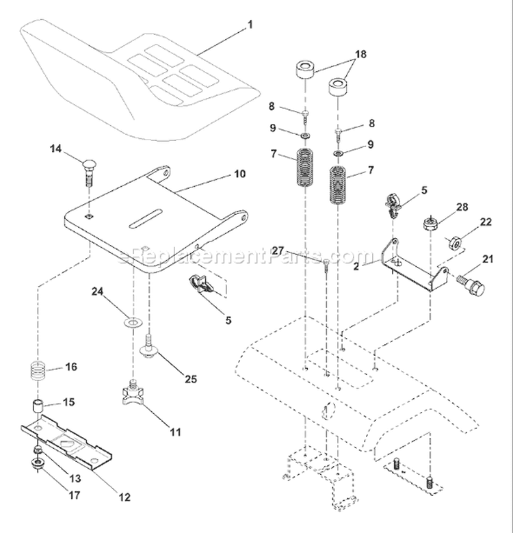 Page I Diagram and Parts List for 180 YTH  954001082B -1994-12 Husqvarna Lawn Tractor