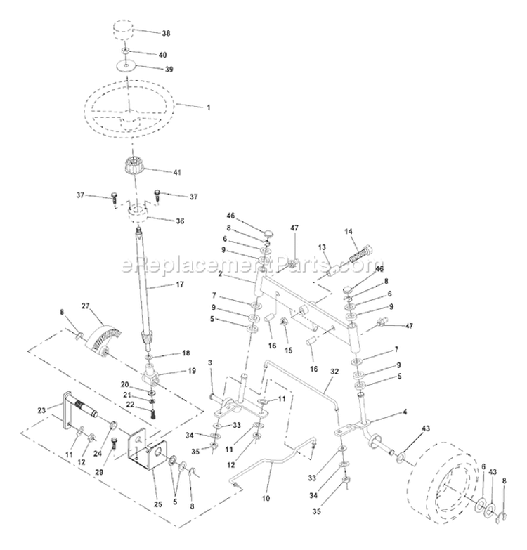 Page I Diagram and Parts List for 180 YTH  954001172A -1994-07 Husqvarna Lawn Tractor