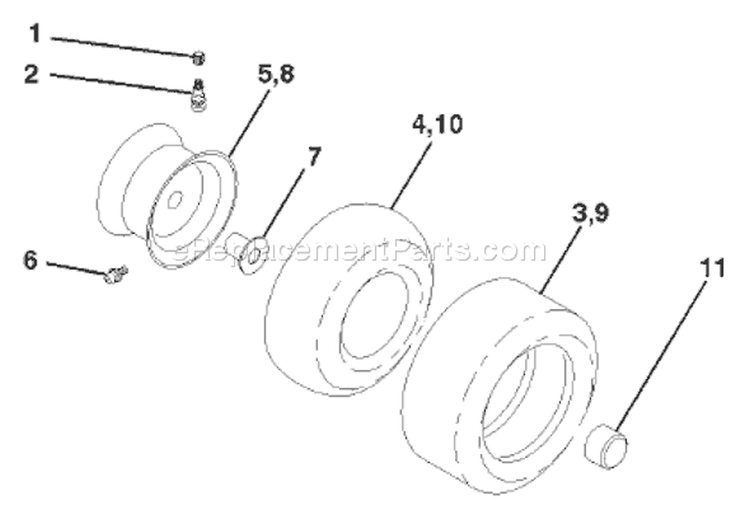 Page K Diagram and Parts List for 180 YTH  954140010C -1997-12 Husqvarna Lawn Tractor