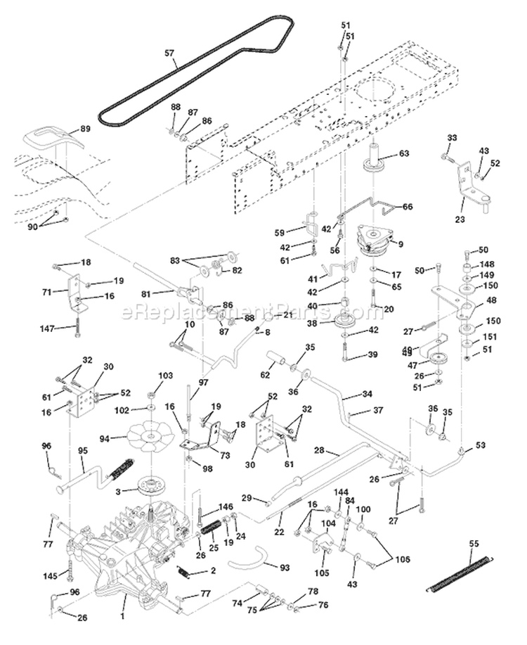 Page C Diagram and Parts List for 180 YTH  954140010E -1998-02 Husqvarna Lawn Tractor