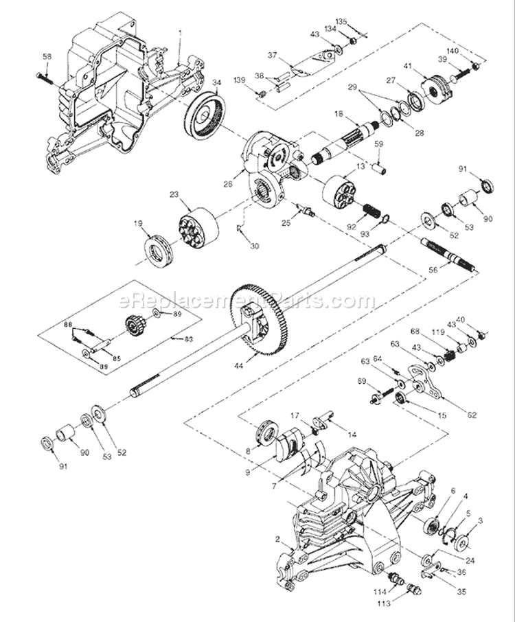 Page F Diagram and Parts List for 180 YTH  954140010E -1998-02 Husqvarna Lawn Tractor