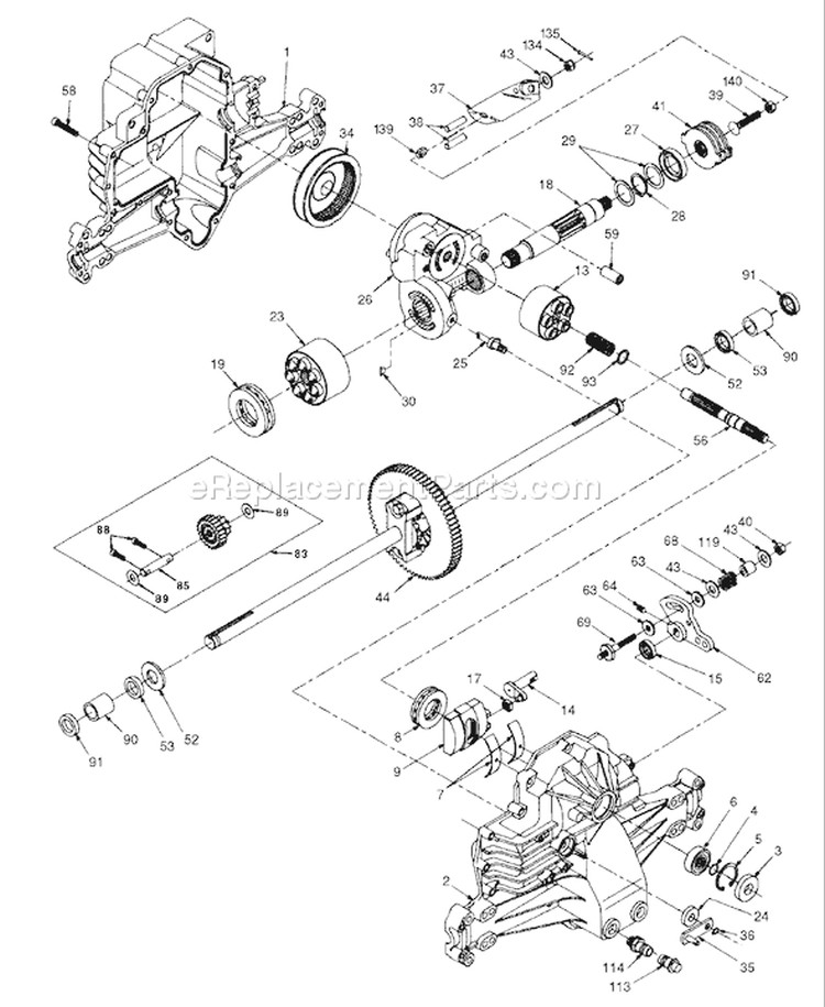 Page F Diagram and Parts List for 180 YTH  954140010F -1998-07 Husqvarna Lawn Tractor