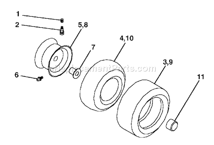 Page J Diagram and Parts List for 180 YTH  954140010H -1999-03 Husqvarna Lawn Tractor