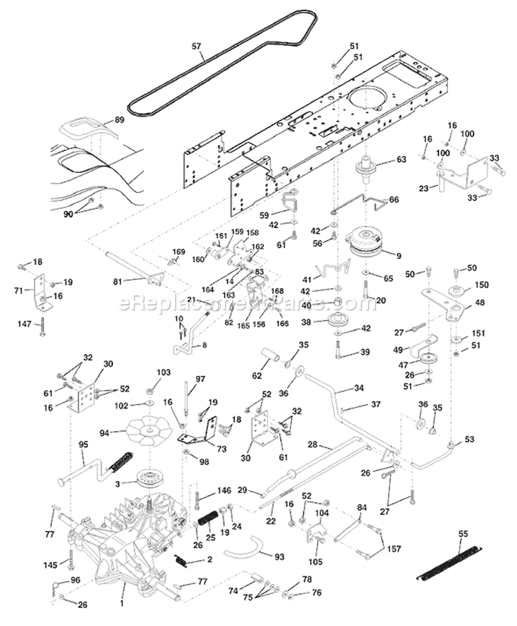 Page C Diagram and Parts List for 180 YTH  954140010H -1999-03 Husqvarna Lawn Tractor