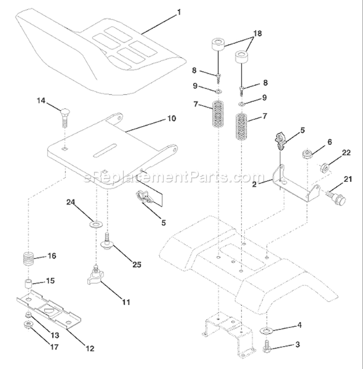 Page H Diagram and Parts List for 180 YTH  954140010H -1999-03 Husqvarna Lawn Tractor