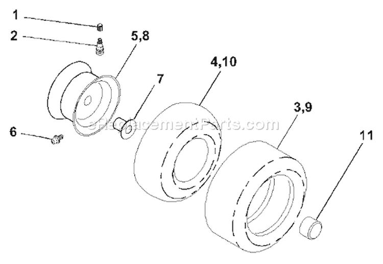 Page J Diagram and Parts List for 180 YTH  954140109A -1999-10 Husqvarna Lawn Tractor