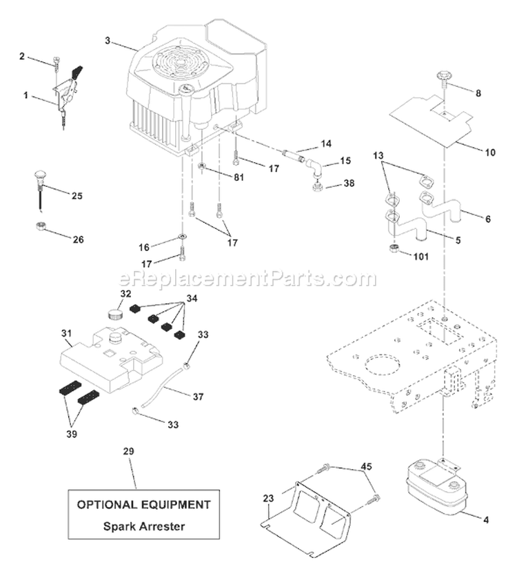 Page E Diagram and Parts List for 180 YTH  954140109A -1999-10 Husqvarna Lawn Tractor