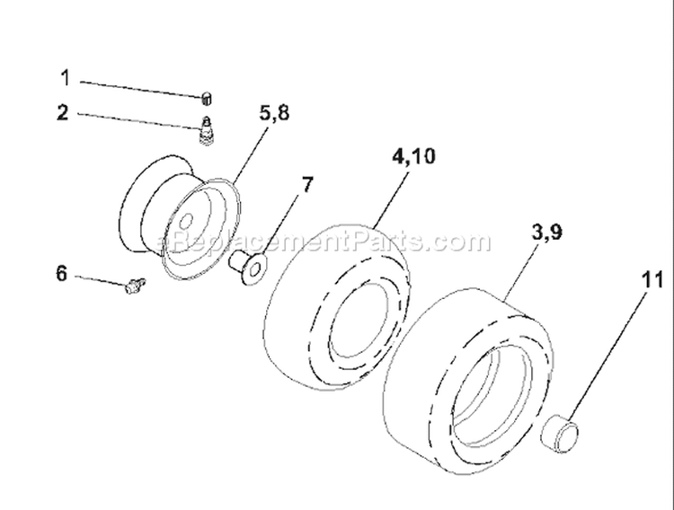 Page J Diagram and Parts List for 180 YTH  954140109B -1999-11 Husqvarna Lawn Tractor