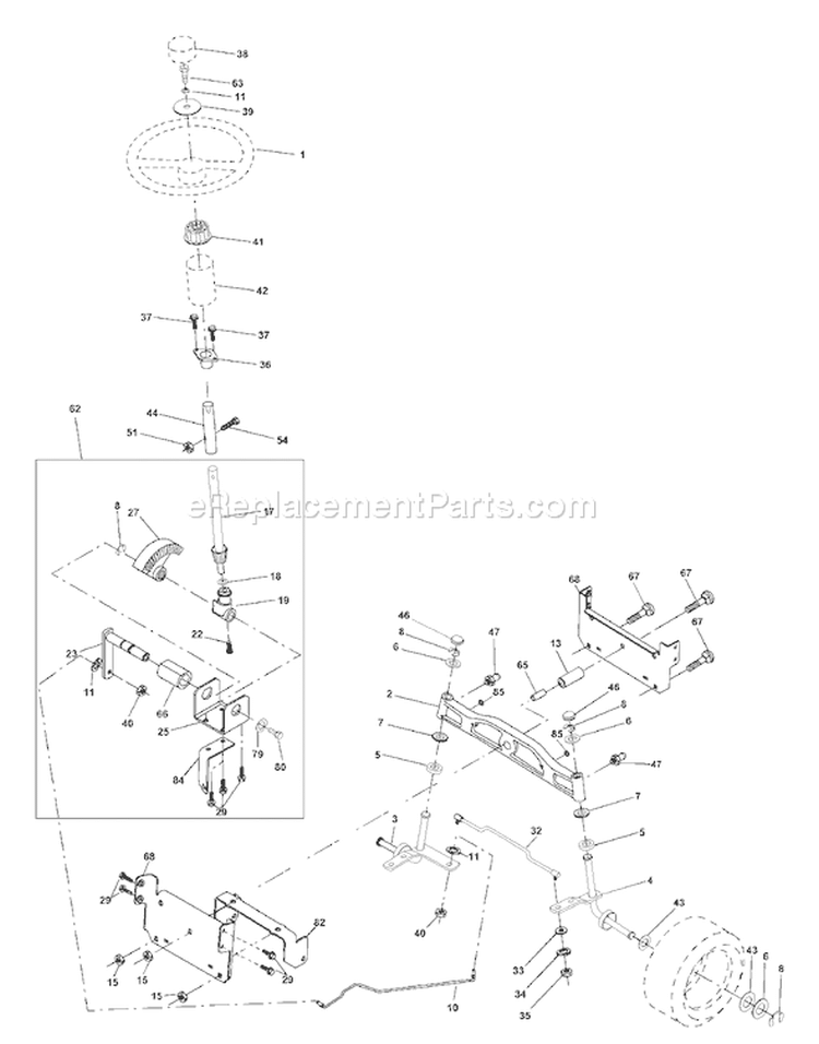 Page I Diagram and Parts List for 180 YTH  954140109B -1999-11 Husqvarna Lawn Tractor