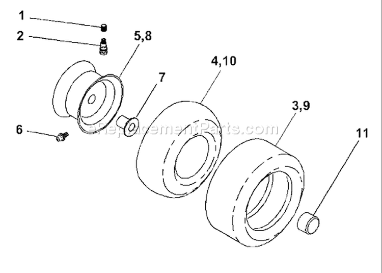 Page K Diagram and Parts List for 180 YTH  954830145A -1995-10 Husqvarna Lawn Tractor