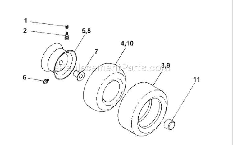 Page K Diagram and Parts List for 180 YTH  954830145B -1996-03 Husqvarna Lawn Tractor