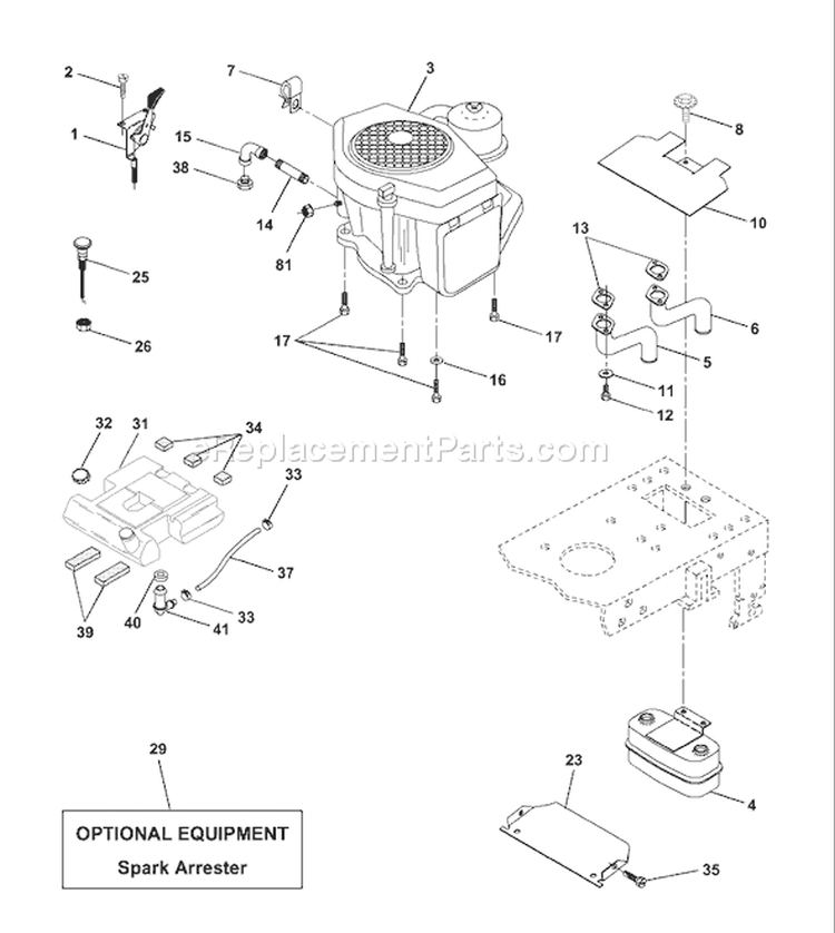 Page E Diagram and Parts List for 180 YTH  954830145B -1996-03 Husqvarna Lawn Tractor
