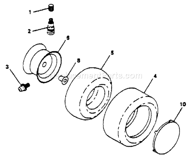 Page K Diagram and Parts List for 180 YTH  HC18VH42A -954002761 -1994-10 Husqvarna Lawn Tractor