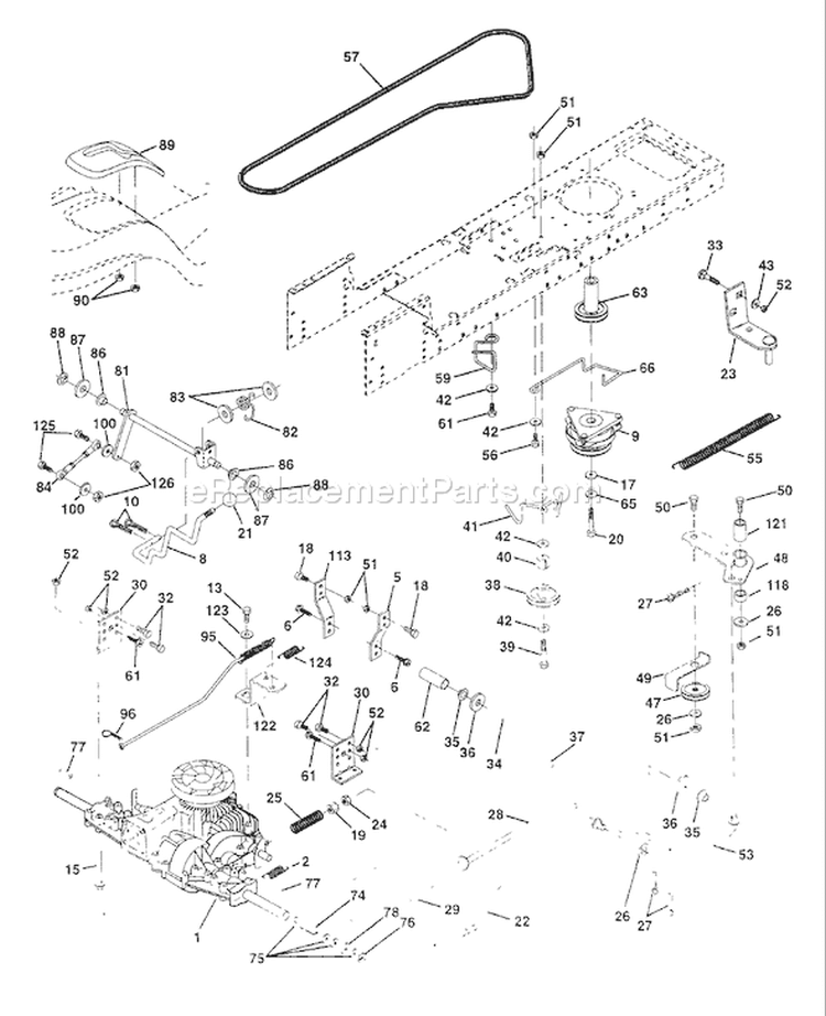 Page C Diagram and Parts List for 180 YTH  HCYTHC -954140010 -1997-01 Husqvarna Lawn Tractor