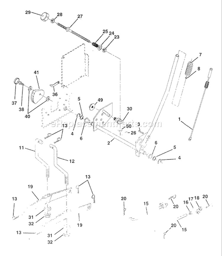 Page G Diagram and Parts List for 180 YTH  HCYTHC -954140010 -1997-01 Husqvarna Lawn Tractor