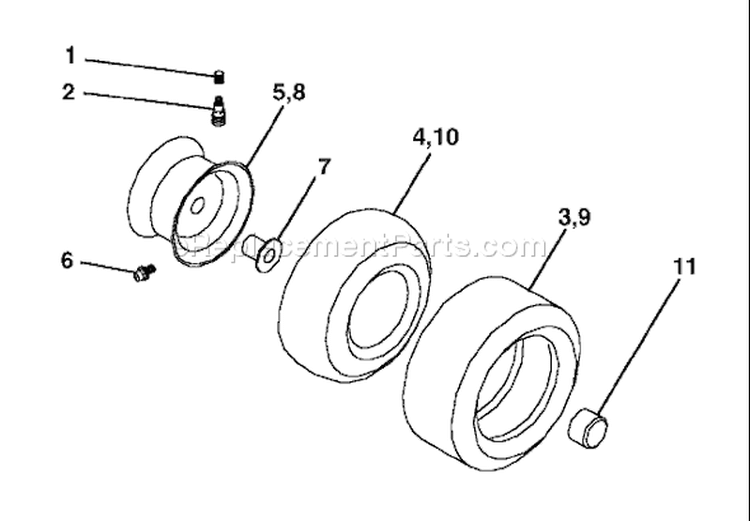 Page K Diagram and Parts List for 180 YTH  HCYTHE -1997-11 Husqvarna Lawn Tractor