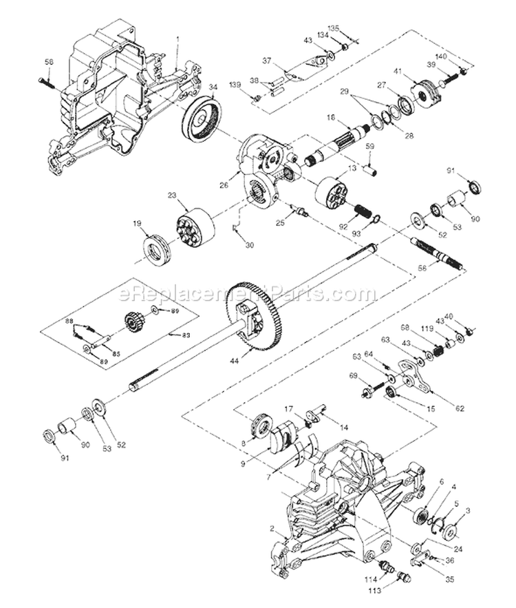 Page F Diagram and Parts List for 180 YTH  HCYTHE -1997-11 Husqvarna Lawn Tractor