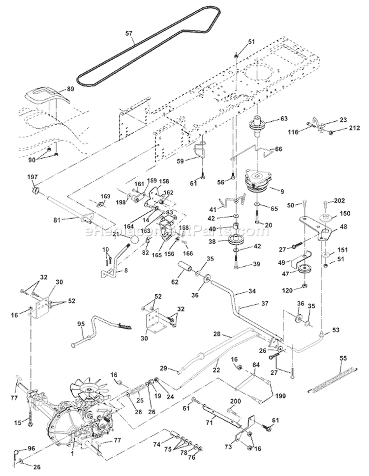 Page C Diagram and Parts List for 1848XPA YTH  954567260 -2001-02 Husqvarna Lawn Tractor